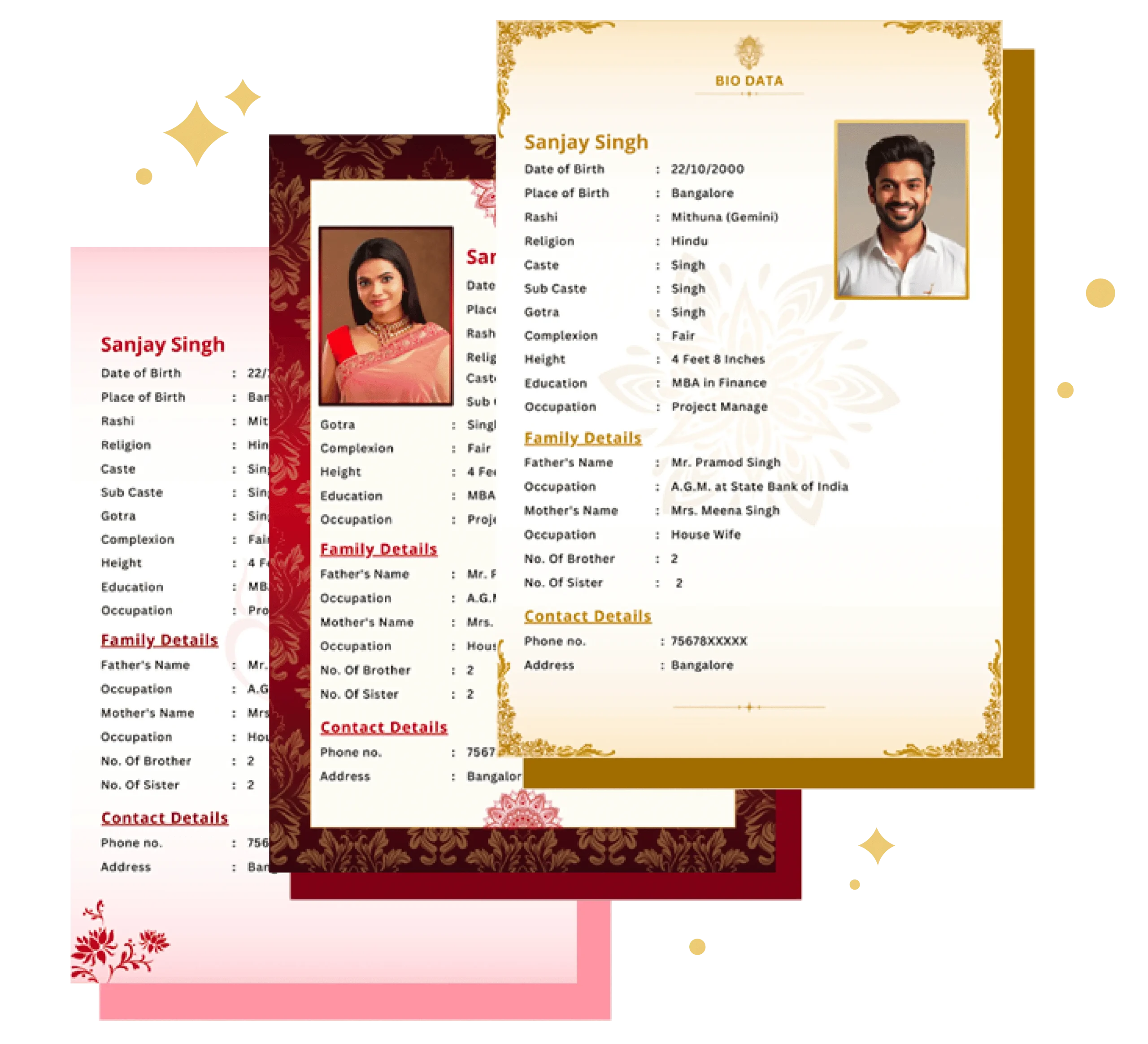 Biodata for marriage online